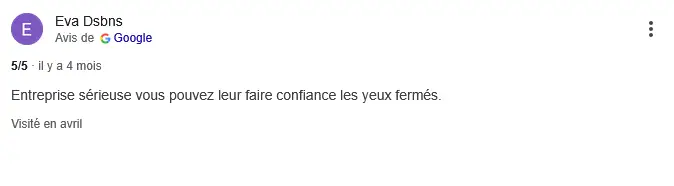 Avis Google de